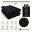 Gabri - Premium Salon Fibre Towel Black (Pack of 6)