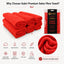 Gabri - Premium Salon Fibre Towel Red (Pack of 6)