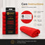Gabri - Premium Salon Fibre Towel Red (Pack of 6)