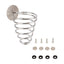 Eson - Hair Dryer Holder Wall Mounted Spiral Shape (Silver)