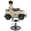 Kids Barber Chairs - Retro Police Car Beige
