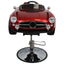 Kids Barber Chairs - Vintage Roadster Classic Red