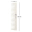 Eson - Tortoise Shell Styling Comb Wide Tooth White 19cm