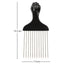 Eson - Hair Styling Comb Metal Picks Wide Tooth For Curly Hair