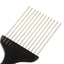 Eson - Hair Styling Comb Metal Picks Wide Tooth For Curly Hair