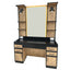 Barber Station Unit - Industrial Farmhouse Barber Station With Illuminated Mirror
