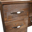 Barber Station Unit - Traditional Dark Wood Unit With Multi-Shelf Storage