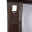 Barber Station Unit - Dark Walnut Finish Station With Black Basin