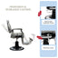 Barber Chair - Vintage Style Grey & Chrome Accents