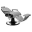 Barber Chair - Luxurious Belmont Grey & Black Accents