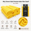 Gabri - Premium Salon Fibre Towel Sun Yellow (Pack of 6)