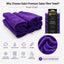 Gabri - Premium Salon Fibre Towel Royal Purple (Pack of 6)