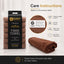 Gabri - Premium Salon Fibre Towel Mocha (Pack of 6)