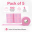 Gabri - Professional Disposable Neck Strips Pink (Pack of 5)