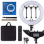 Eson - RL-18 Dimmable LED Soft Ring Light with 3 Phone Holders, Remote & Tripod 18 inch (45cm)