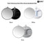 Gabri - Salon Mirror Round Handheld & Wall Grey 28cm