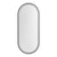 Salon Mirror - Oval Black Framed LED Mirror with Smart Touch Sensor & 3-Colour Lighting Modes