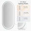 Salon Mirror - Oval Frameless LED Mirror with Smart Touch Sensor & 3-Colour Lighting Modes