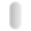 Salon Mirror - Oval Frameless LED Mirror with Smart Touch Sensor & 3-Colour Lighting Modes