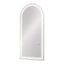 Salon Mirror - Arched Frameless LED Mirror with Smart Touch Sensor & 3-Colour Lighting Modes