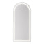 Salon Mirror - Arched Frameless LED Mirror with Smart Touch Sensor & 3-Colour Lighting Modes