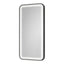Salon Mirror - Rectangular Black Framed LED Mirror with Smart Touch Sensor & 3-Colour Lighting Modes