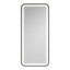 Salon Mirror - Rectangular Black Framed LED Mirror with Smart Touch Sensor & 3-Colour Lighting Modes