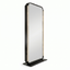 Salon Mirror - Double-Sided Freestanding Black Framed LED Mirror