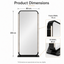 Salon Mirror - Double-Sided Freestanding Black Framed LED Mirror