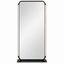 Salon Mirror - Double-Sided Freestanding Black Framed LED Mirror
