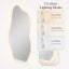 Salon Mirror - Irregular Wavy Backlit Frameless LED Mirror with Smart Touch Sensor & 3-Colour Lighting Modes