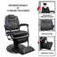 Barber Chair - Elite Black & Matte Black Accents