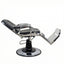 Barber Chair - Elite Black & Chrome Accents