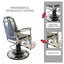 Barber Chair - Elite Black & Chrome Accents