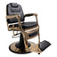 Barber Chair - Elite Black & Gold Accents