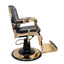 Barber Chair - Elite Black & Gold Accents