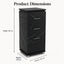 Salon Trolley - Black Marble Drawer Storage Unit