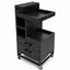 Salon Trolley - Black Marble Tool Trolley with Wheels
