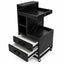 Salon Trolley - Black Marble Tool Trolley with Wheels