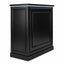 Reception Desk - Black LED Counter with Storage