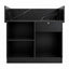 Reception Desk - Black & Gold Ribbed Counter