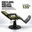 Barber Chair - Elite Green & Matte Black Accents