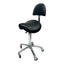 Eson - Saddle Chair with Backrest Ergonomic Rolling Stool for Salon & Clinic
