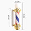 Gabri - Barber Pole Light With Open Sign (Gold Red White Blue Stripes) 70cm