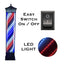 Gabri - Floor Barber Pole Lantern Style Digital Led Light 1.8m