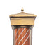 Gabri - Barber Pole Led Light Floor Lantern Style  (Bronze & Copper Rotating Illuminating Stripes) 2.1m