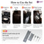 Gabri - Salon Hair Dye & Tinting Set (5 Piece) – Grey Marble Effect