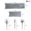 Gabri - Salon Hair Dye & Tinting Set (5 Piece) – Grey Marble Effect