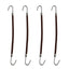 Hair Tools - Bunjee Hooks Brown 4pk