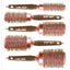 Head Jog - Ionic Ceramic Pink Round Brush 5 Piece Set